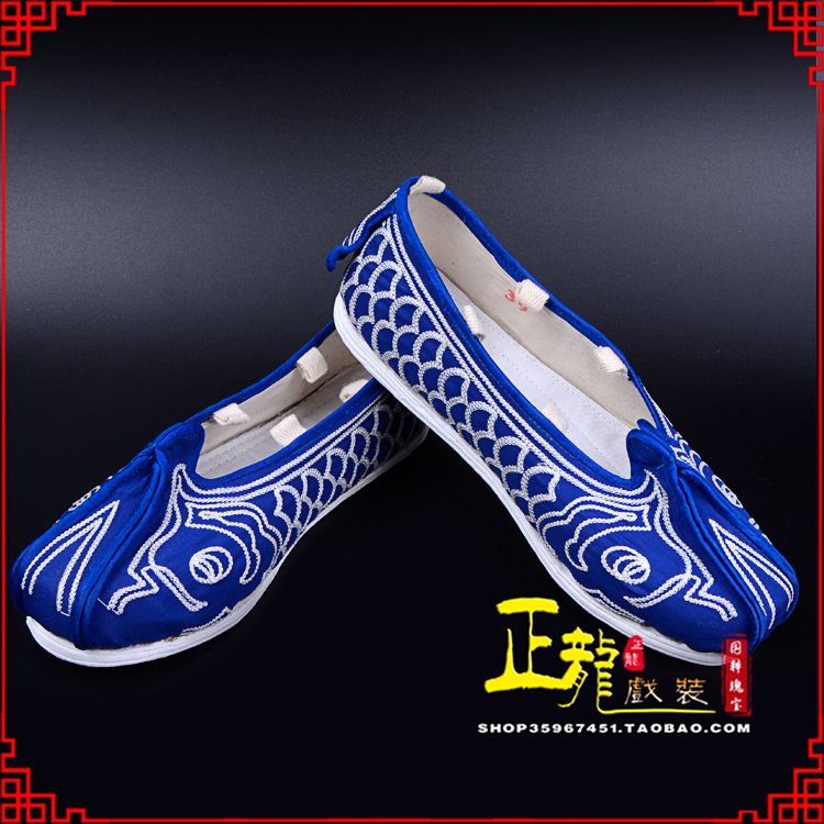 皇姑戏鞋舞台演出鞋水路英雄三义斋布底鱼鳞洒